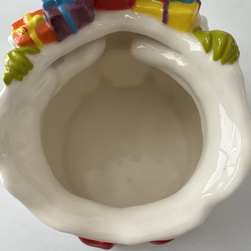 Pottery Barn Kids Dr. Seuss's The Grinch with Gifts Treat Bowl Christmas READ - Picture 8 of 11